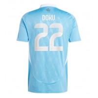 Belgium Jeremy Doku #22 Replica Away Shirt Euro 2024 Short Sleeve